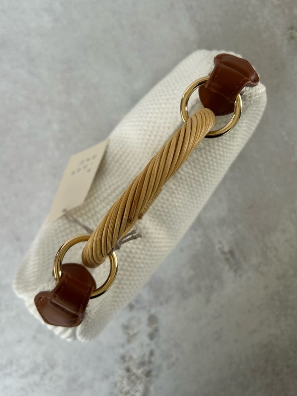 A . New Day Boho Bracelet Handbag in White NWT - Picture 9 of 11
